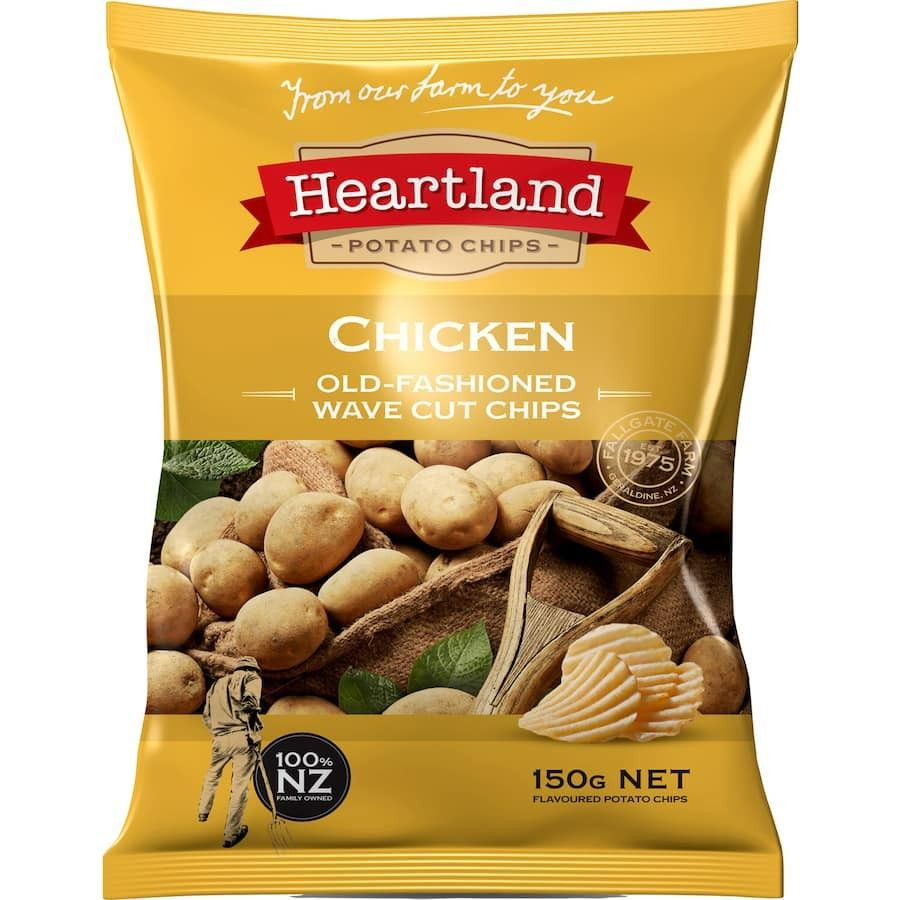 Heartland Potato Chips Chicken 150g