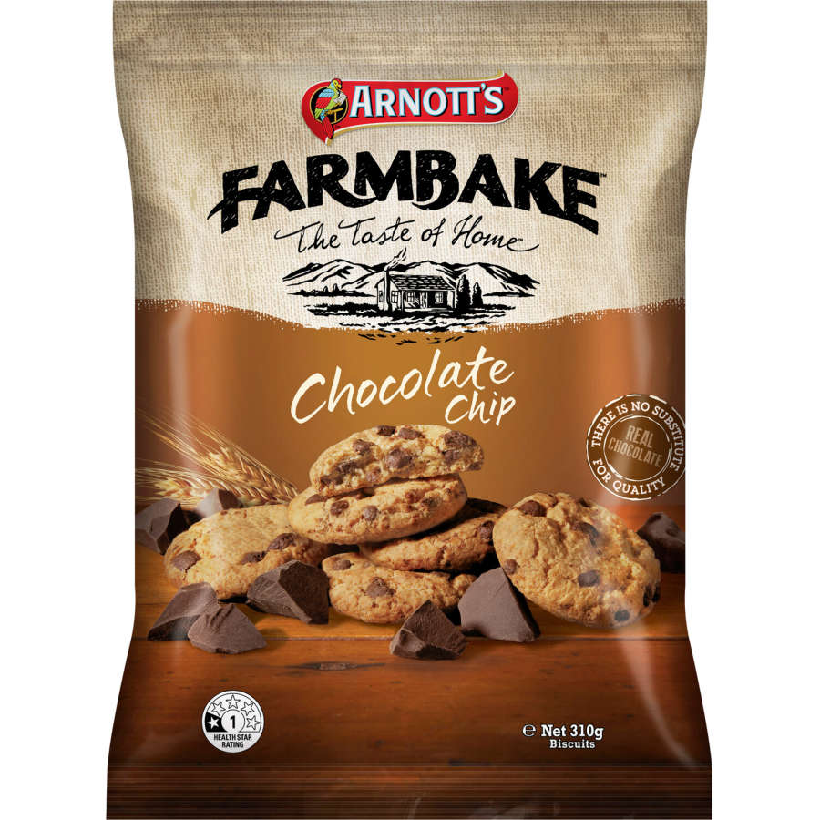 Arnotts Farmbake Cookies Chocolate Chip 310g