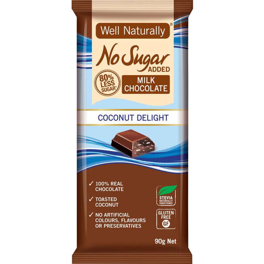Well Naturally Chocolate Coconut Delight 90g