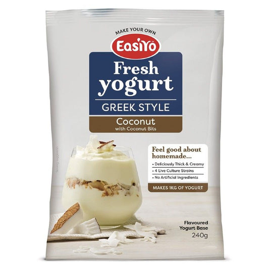 Easiyo Yoghurt Base Greek N Coconut Bits 240g