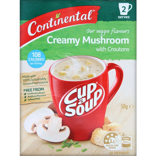 Continental Cup A Soup Creamy Mushroom with Croutons