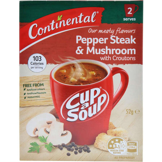 Continental Cup A Soup Steak & Mushroom with Croutons
