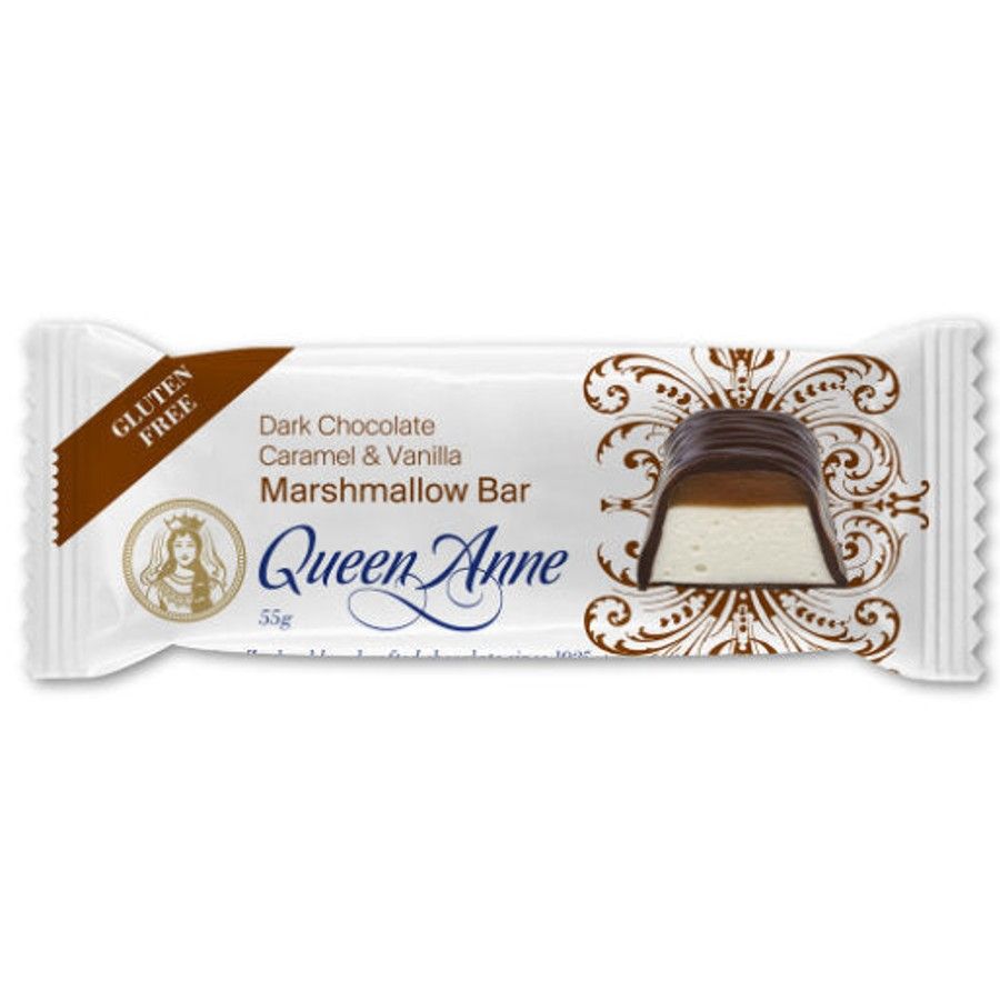 Queen Anne Dark Chocolate Caramel and Marshmallow Bar 55g