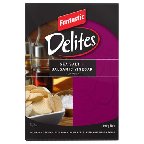 Fantastic Delites Snacks Sea Salt & Balsamic Vinegar 100g