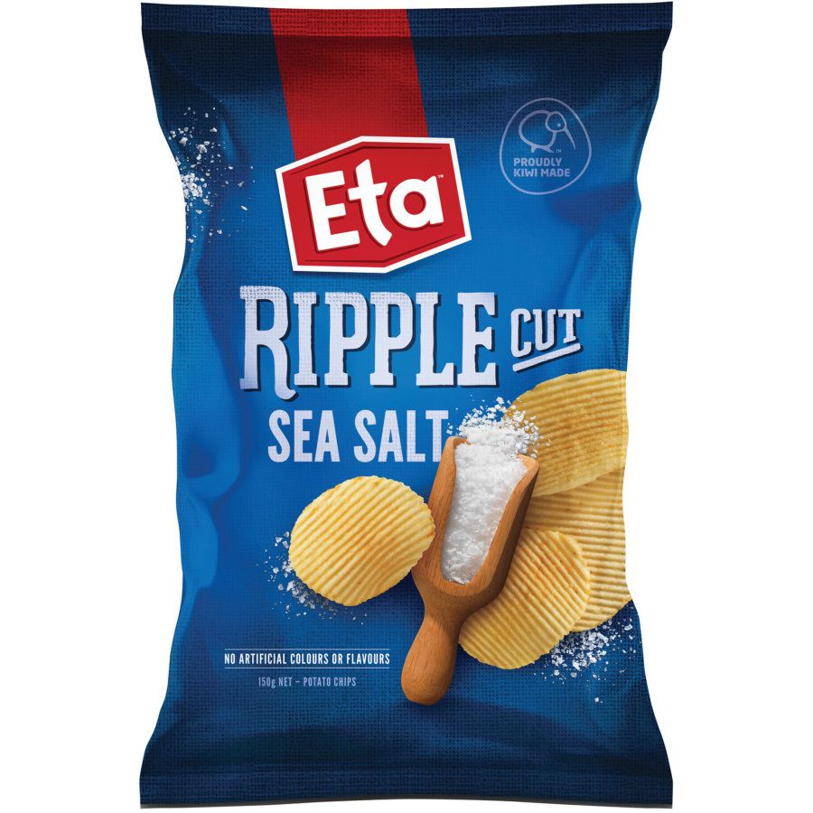 Eta Ripple Cut Chips Sea Salt 150g