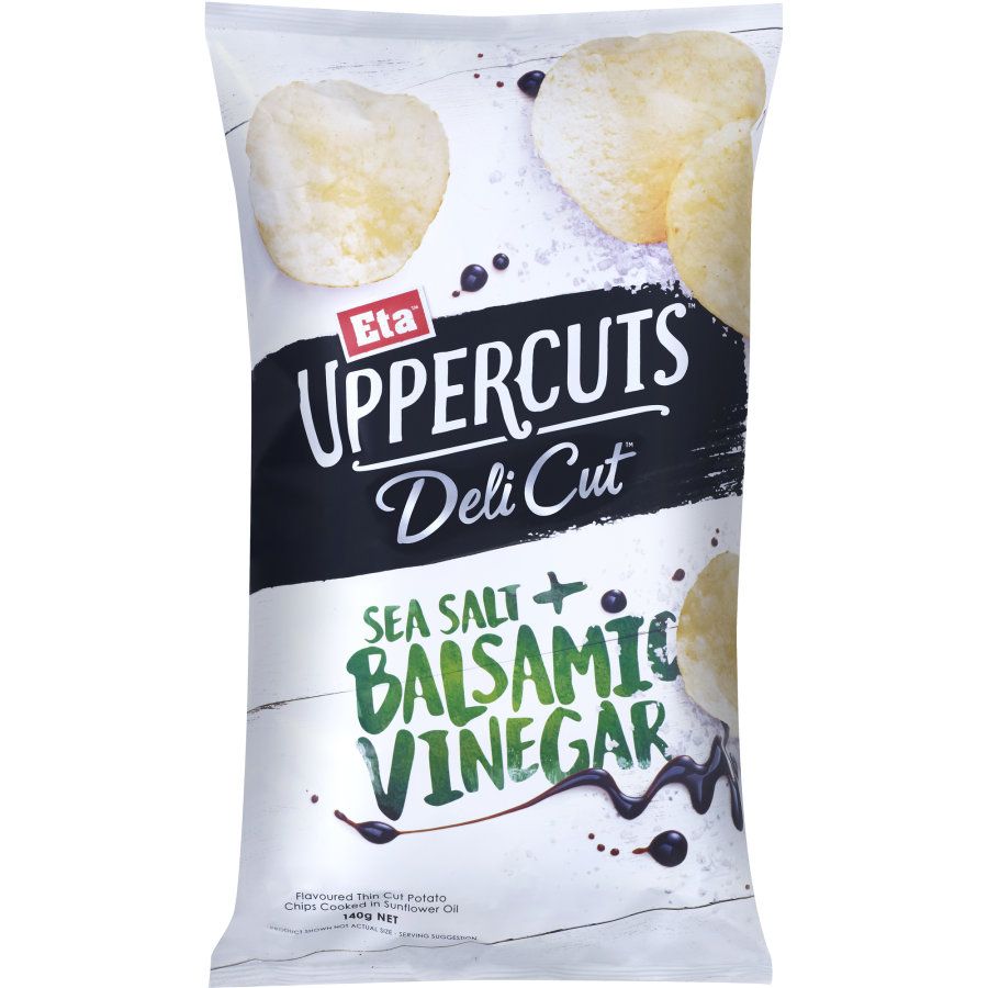 Eta Upper Cuts Chips Sea Salt & Balsamic Vinegar 140g