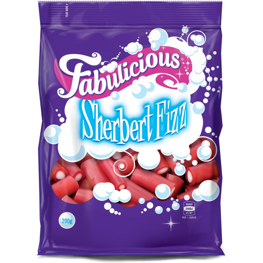 RJ's Fabulicious Sherbert Fizz 200g – Kiwi Corner Dairy