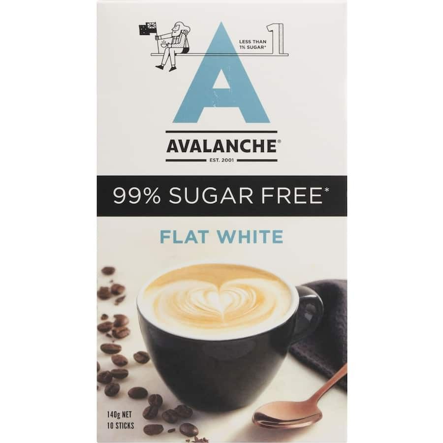 Avalanche 99% Sugar Free Flat White 140G