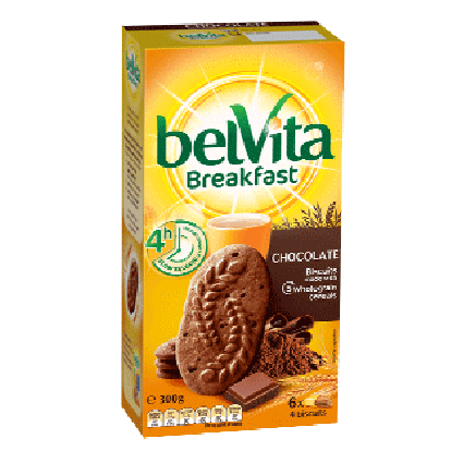 Belvita Chocolate Breakfast Bars 300g 6 x 4pk
