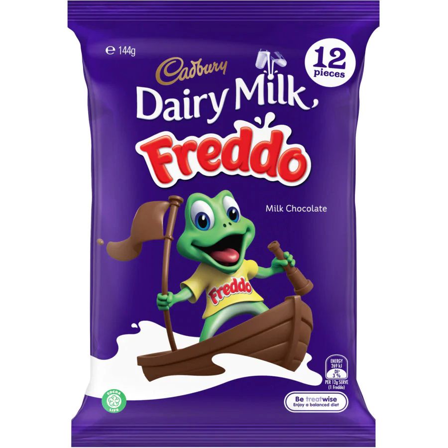 Freddo Cadbury Chocolate Bar Share Pack Freddo 144g 12pk – Kiwi Corner Dairy
