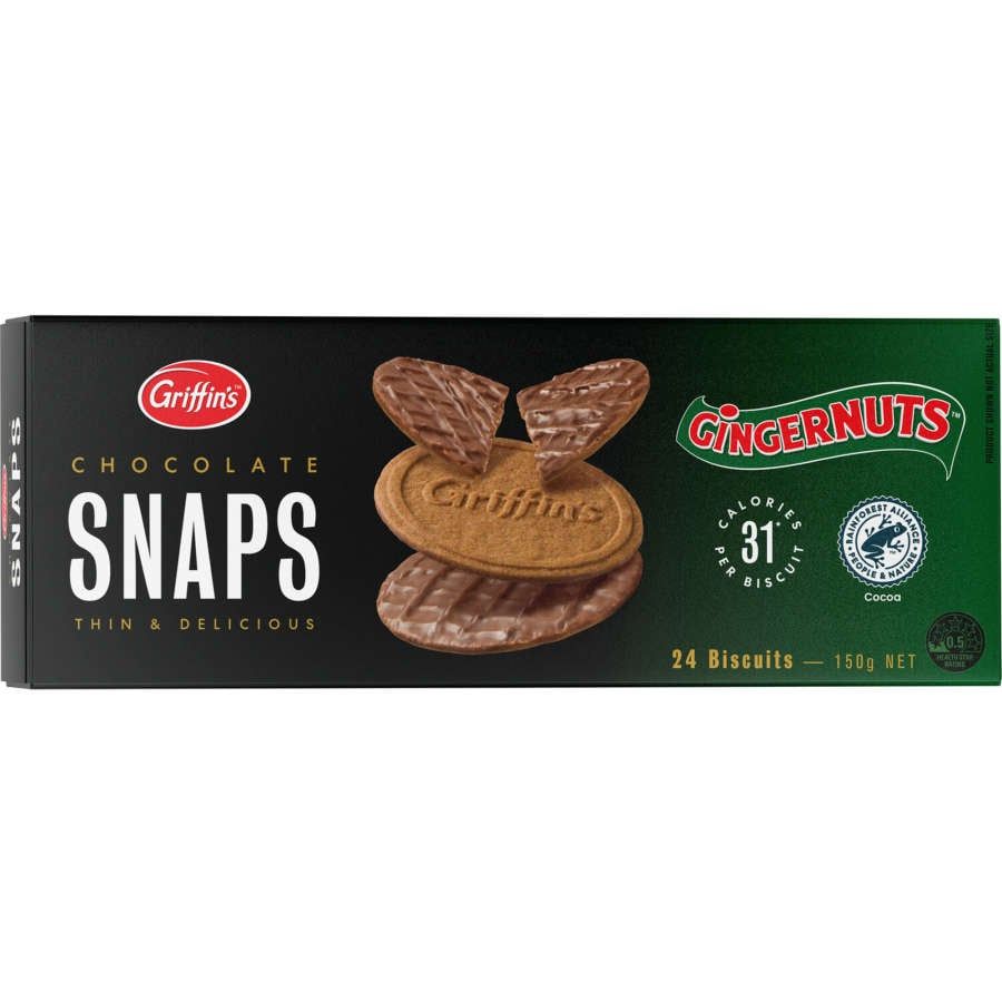 Griffins Chocolate Snaps Gingernuts 150g