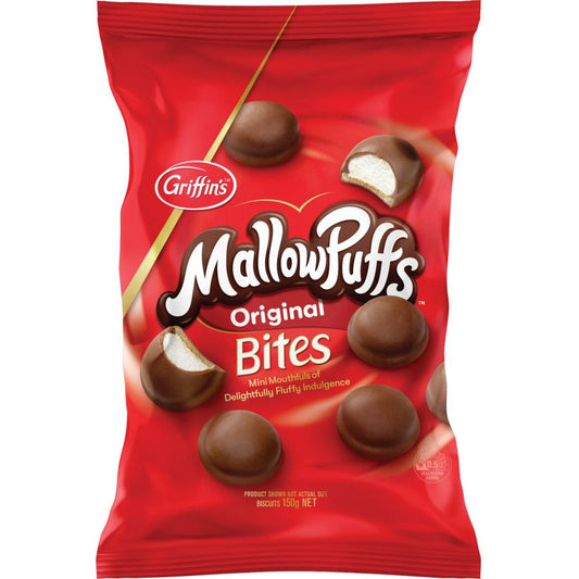 Griffins Mallowpuffs Chocolate Biscuits Bites 150g