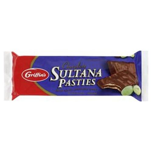 Griffins Pasties Chocolate Biscuits Sultana 185g