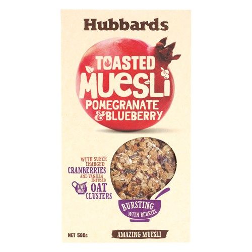 Hubbards Toasted Muesli Pomegranate & Blueberry 580g