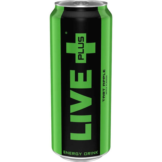 Live Plus Energy Drink Tart Apple 500ml