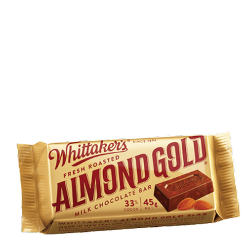 Whittakers Chocolate Slab Almond Gold 45g