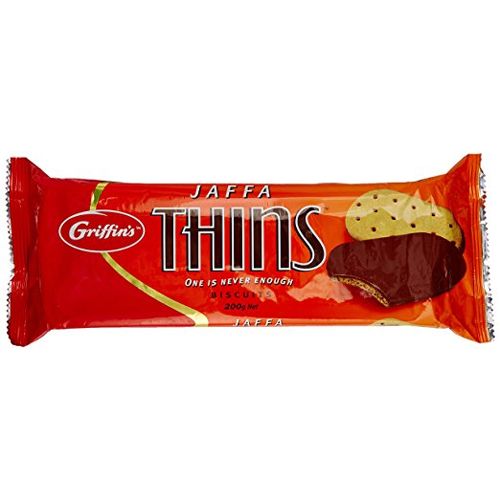 Griffins Chocolate Biscuits Thins Jaffa 180g