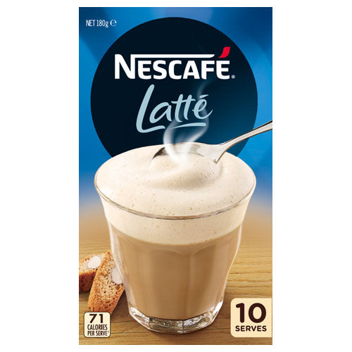 Nescafe Coffee Mix Latte 180g box 10 sachets