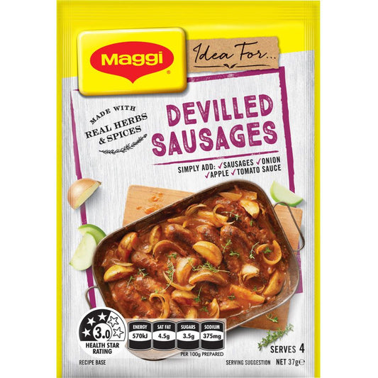Maggi Recipe Base Devilled Sausages 37g