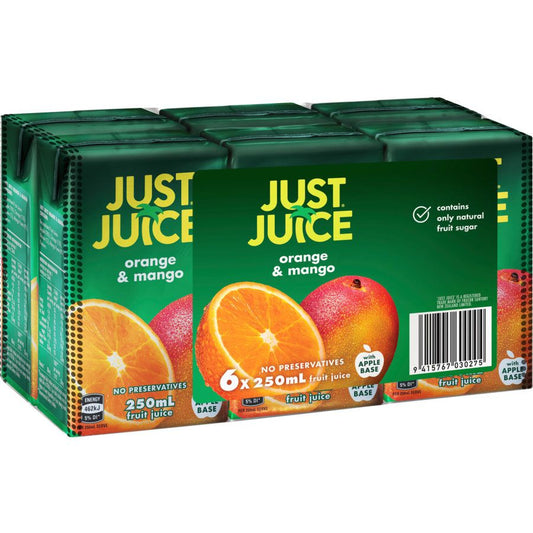 Just Juice Orange & Mango 250ml 6 Pack