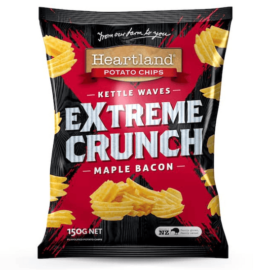 Heartland Extreme Crunch Maple Bacon 150g