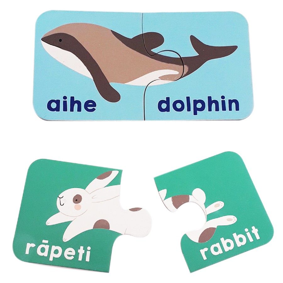 Game Te Reo Matching Animal Puzzles