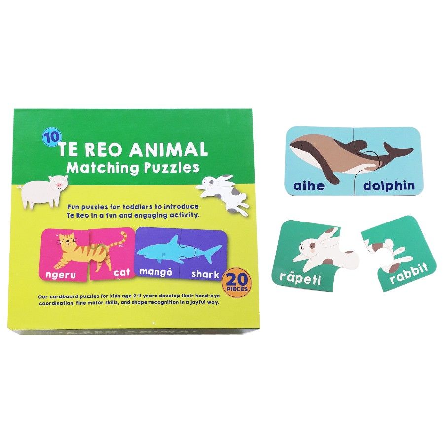 Game Te Reo Matching Animal Puzzles