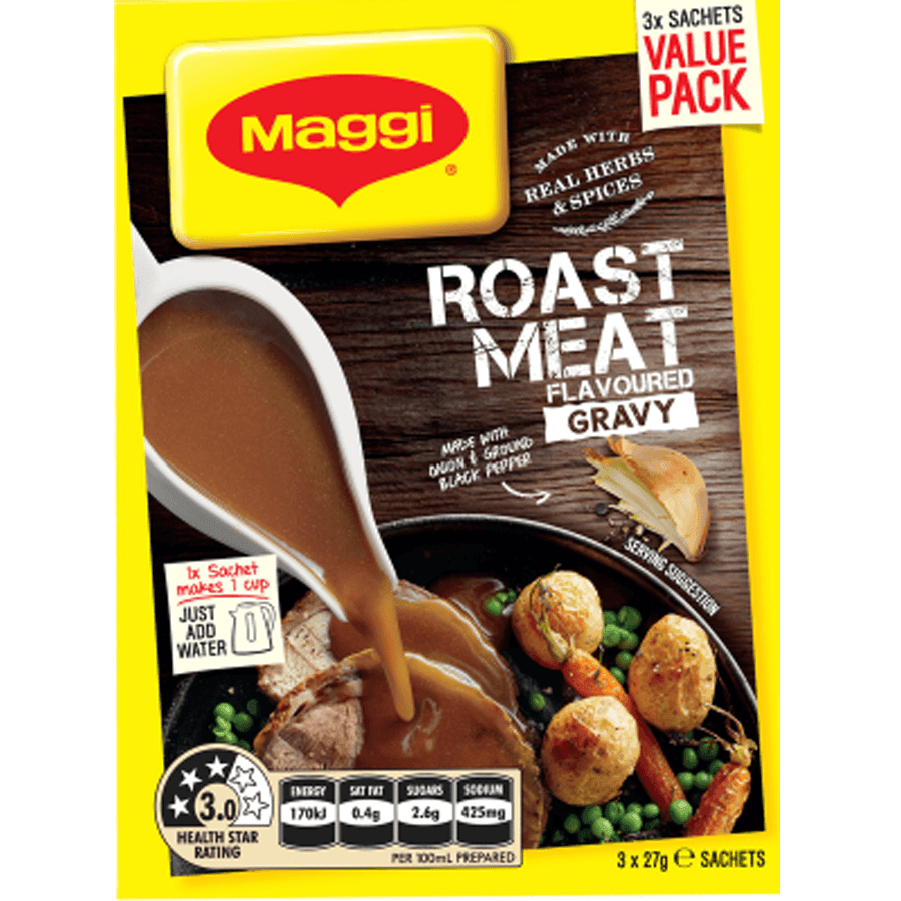 Maggi Gravy Mix Roast Meat 3pk