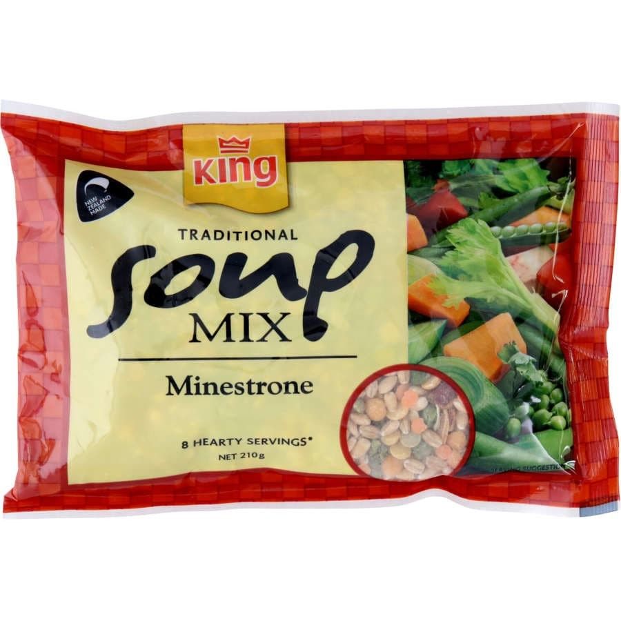 King Soup Mix Minestrone pkt 210g