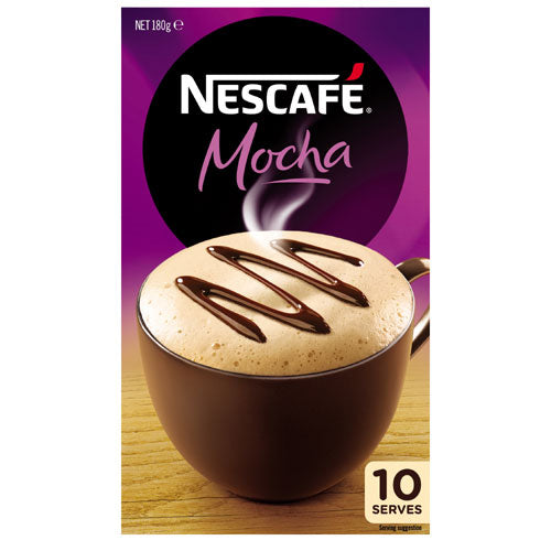 Nescafe Coffee Mix Mocha 180g box 10 sachets