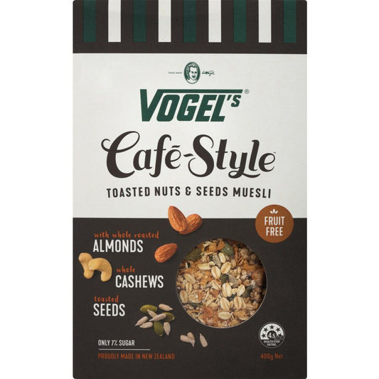 Vogels Cafe Style Toasted Nuts & Seeds Muesli 400g
