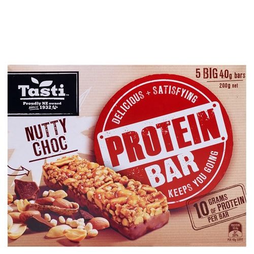 Tasti Protein Bar Muesli Bars Nutty Choc 200g