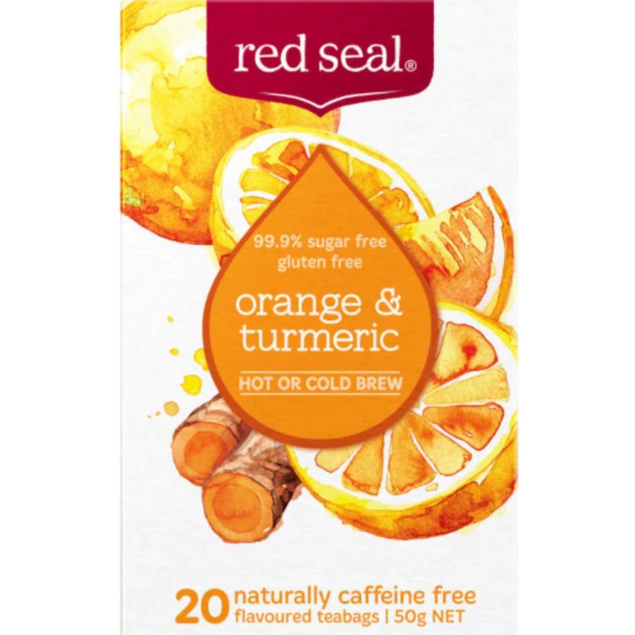 Red Seal Orange & Turmeric Tea 20 Pack – Kiwi Corner Dairy