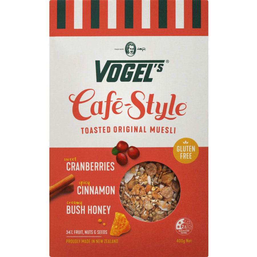 Vogels Cafe Style Toasted Original Muesli 400g