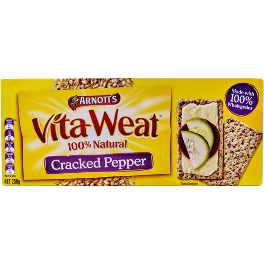 Arnotts Vita Weat Crispbread Cracked Pepper 250g