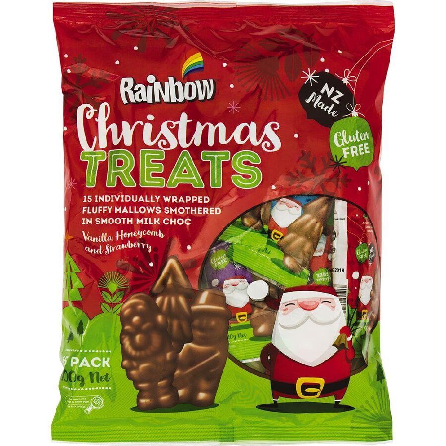 Rainbow Chocolate Coated Marshmallow Treats 300g Kiwi Corner Dairy