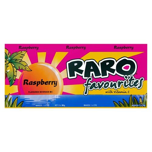 Raro Sachet Raspberry 3pk 240g