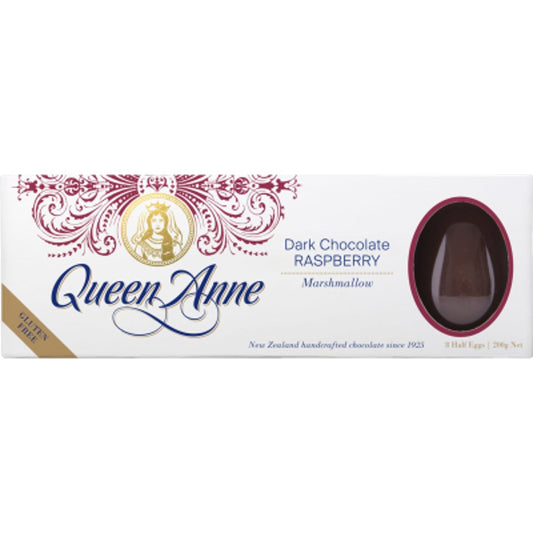 Queen Anne Dark Chocolate Raspberry Marshmallow Eggs 200g