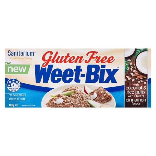 Sanitarium Weetbix Gluten Free Cinnamon & Coconut 400g