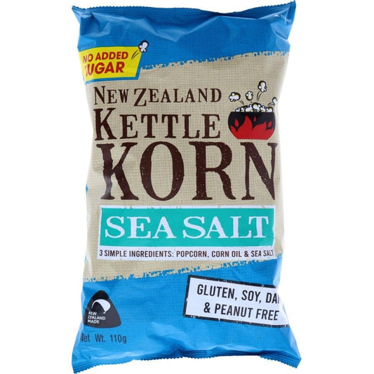 NZ Kettle Korn Popcorn Sea Salt 110g