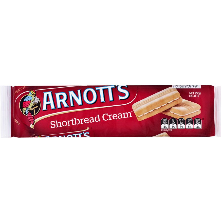 Arnotts Creme Filled Shortbread Cream 250g