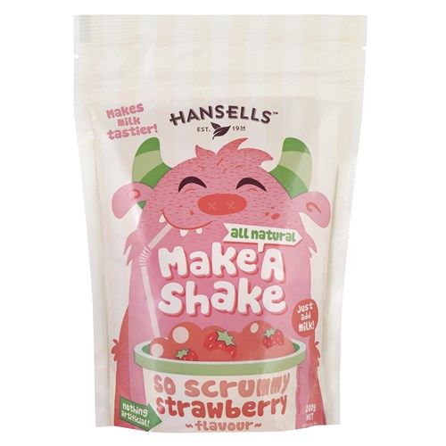 Hansells Make A Shake Strawberry 200g