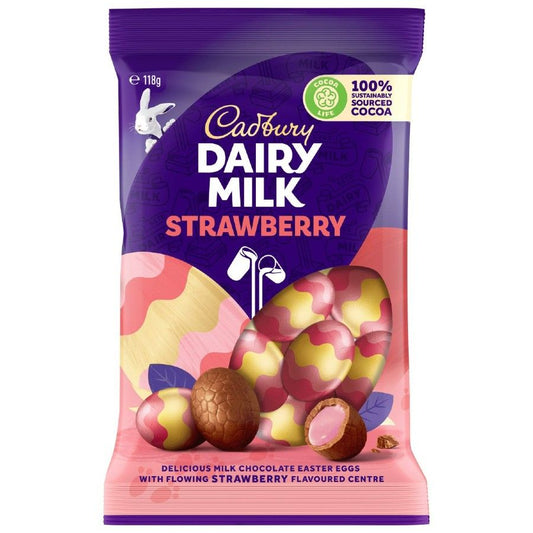 Cadbury Strawberry Mini Eggs 118g