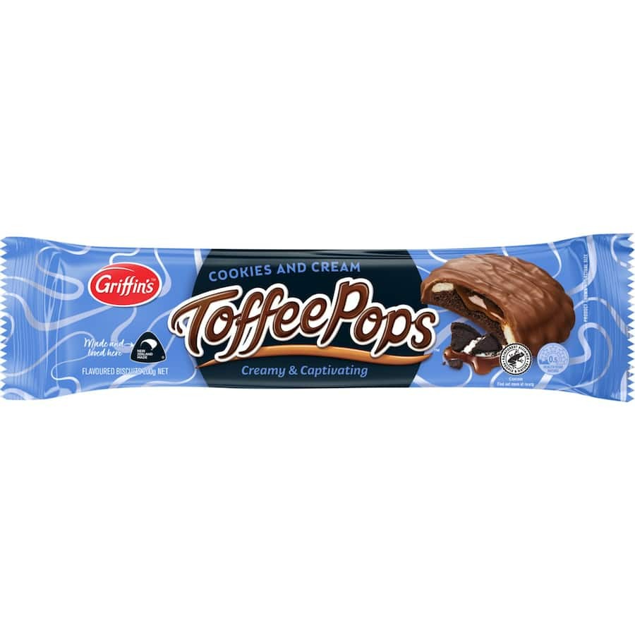 Griffins Toffee Pops Cookies and Cream 200g