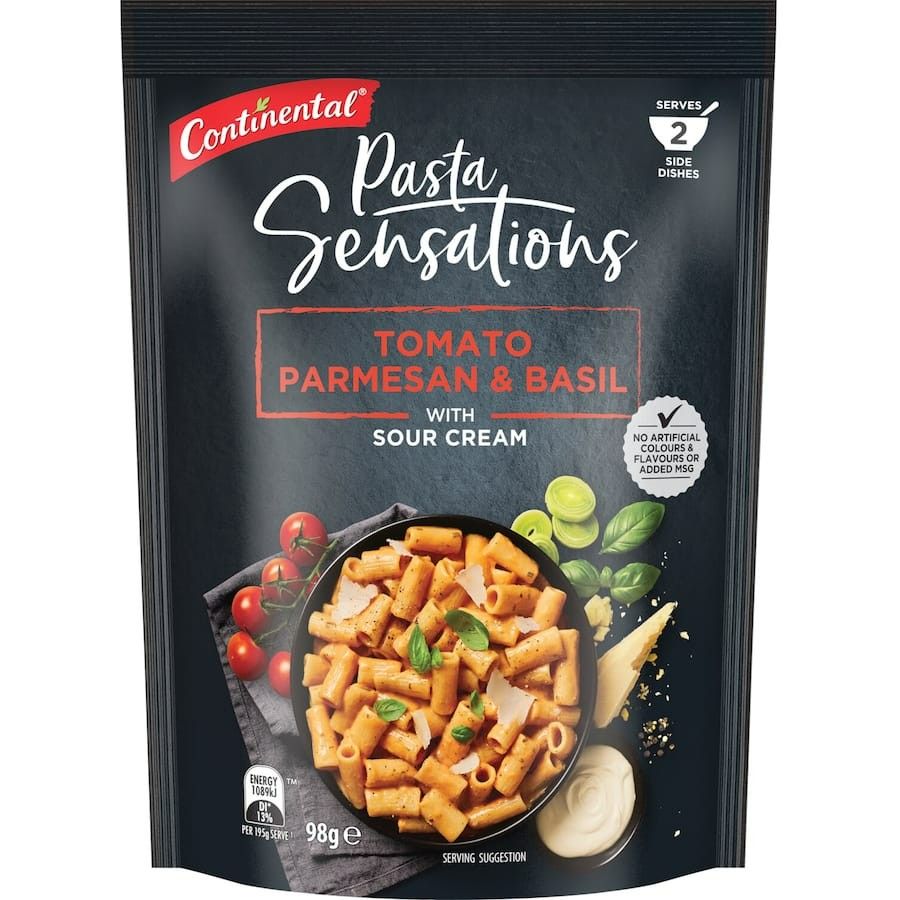 Continental Pasta & Sauce Tomato Parm & Basil 98g Kiwi Corner Dairy