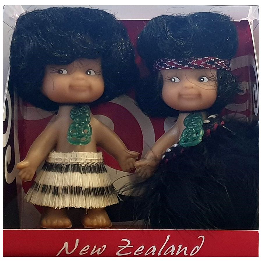 Dolls NZ Maori Twins Boxed 10cm