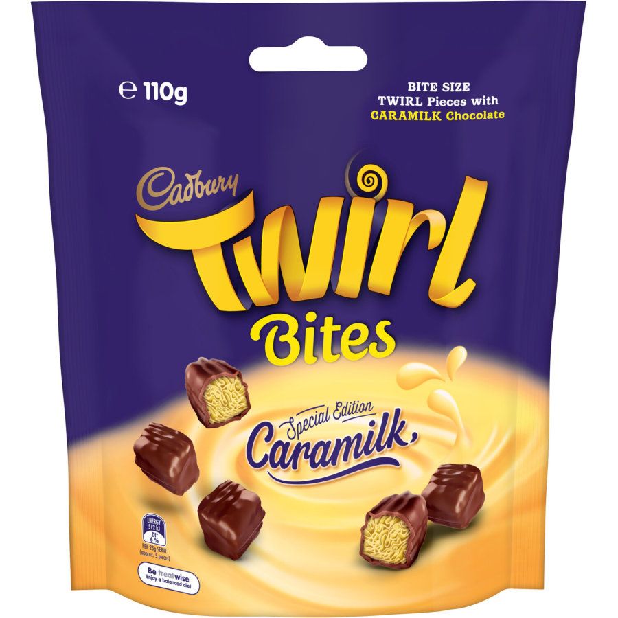 Cadbury Caramilk Twirl Bites 110g