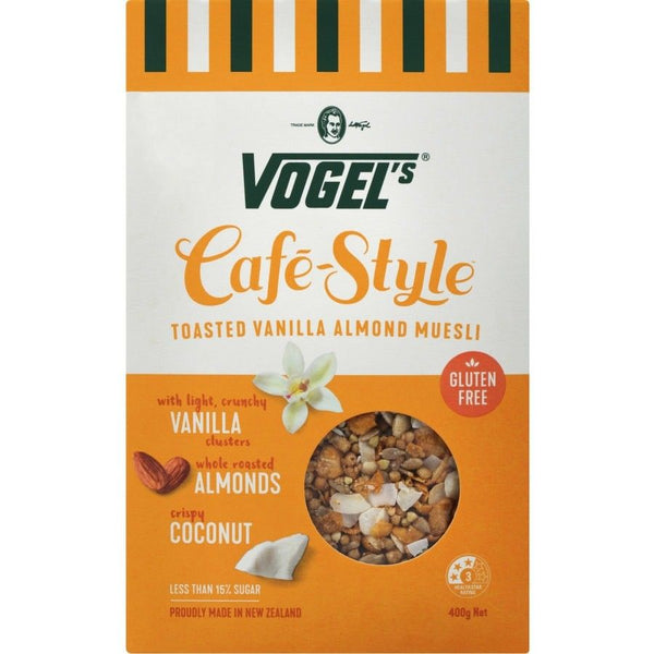 Vogels Cafe Style Vanilla & Almond 400g – Kiwi Corner Dairy