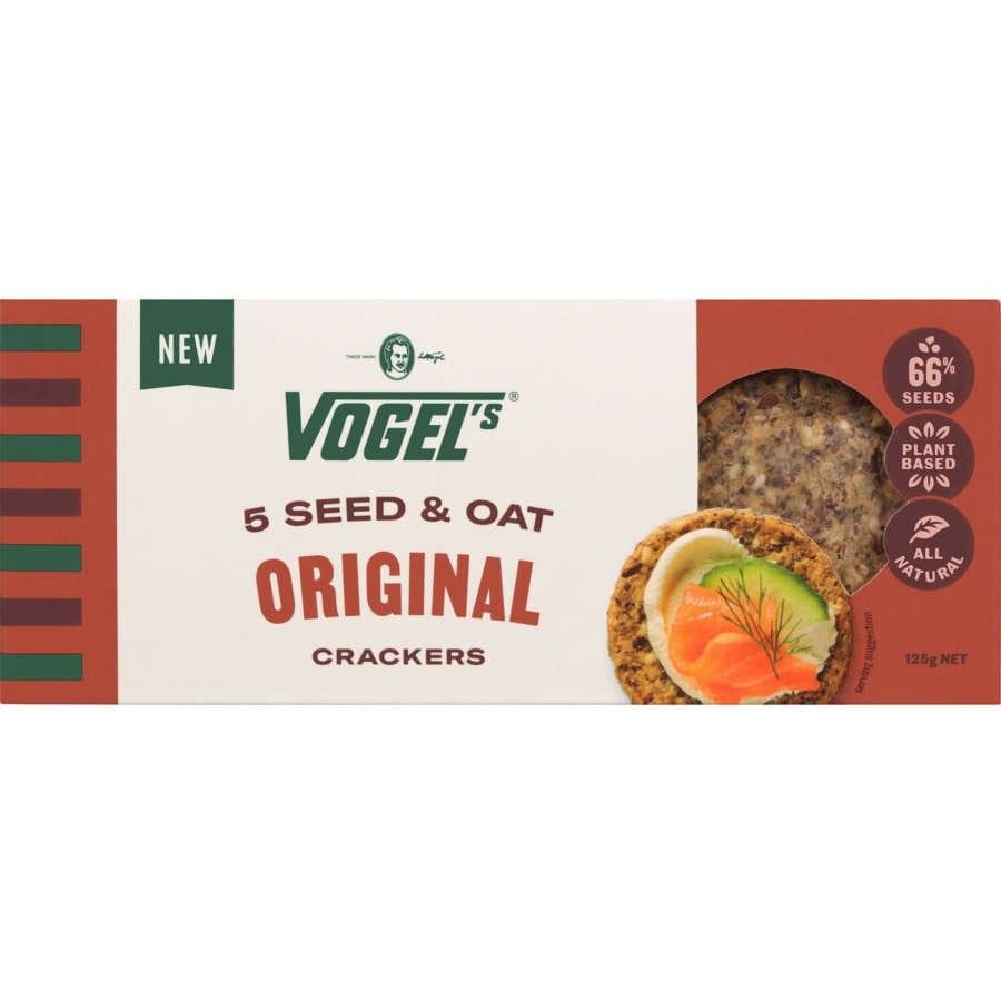 Vogels Crackers 5 Seed and Oat Original 125g