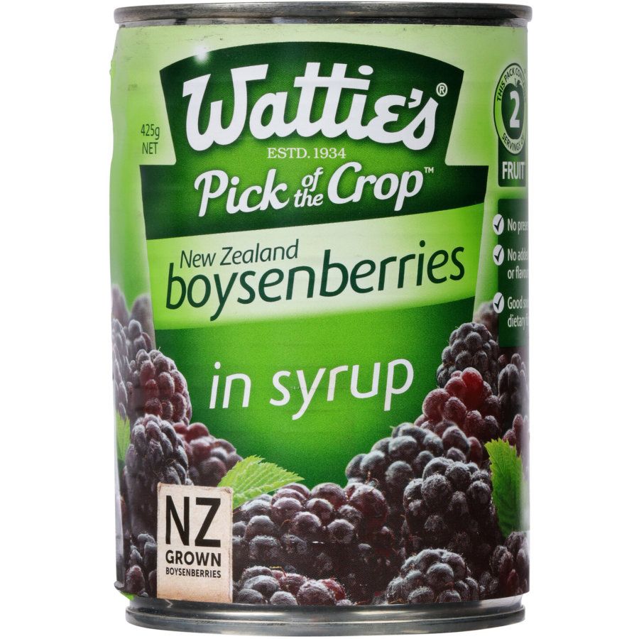 Wattie's Boysenberries In Syrup 425g